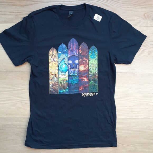 Dominaria United - Stained Glass Windows - MTG - New Small Black T-Shirt - Picture 2 of 4